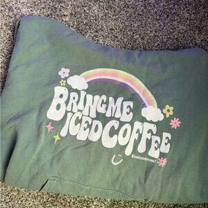 Trendy Green Sweatshirt ☕️🌈